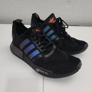 Adidas Ultra Boost Men's Size 10.5 Black and Iridescent Sneaker Shoes